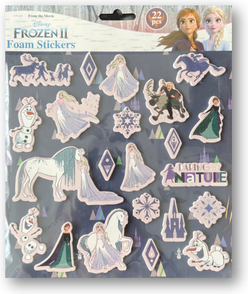 Foam Stickers - Frozen || stickers - Stickers - Frozen Foam stickers - Kinderen - 22 stuks - Plakken - Hobbypakket - Disney - Disney Frozen || - 3D stickers - 22 stuks Foam stickers.